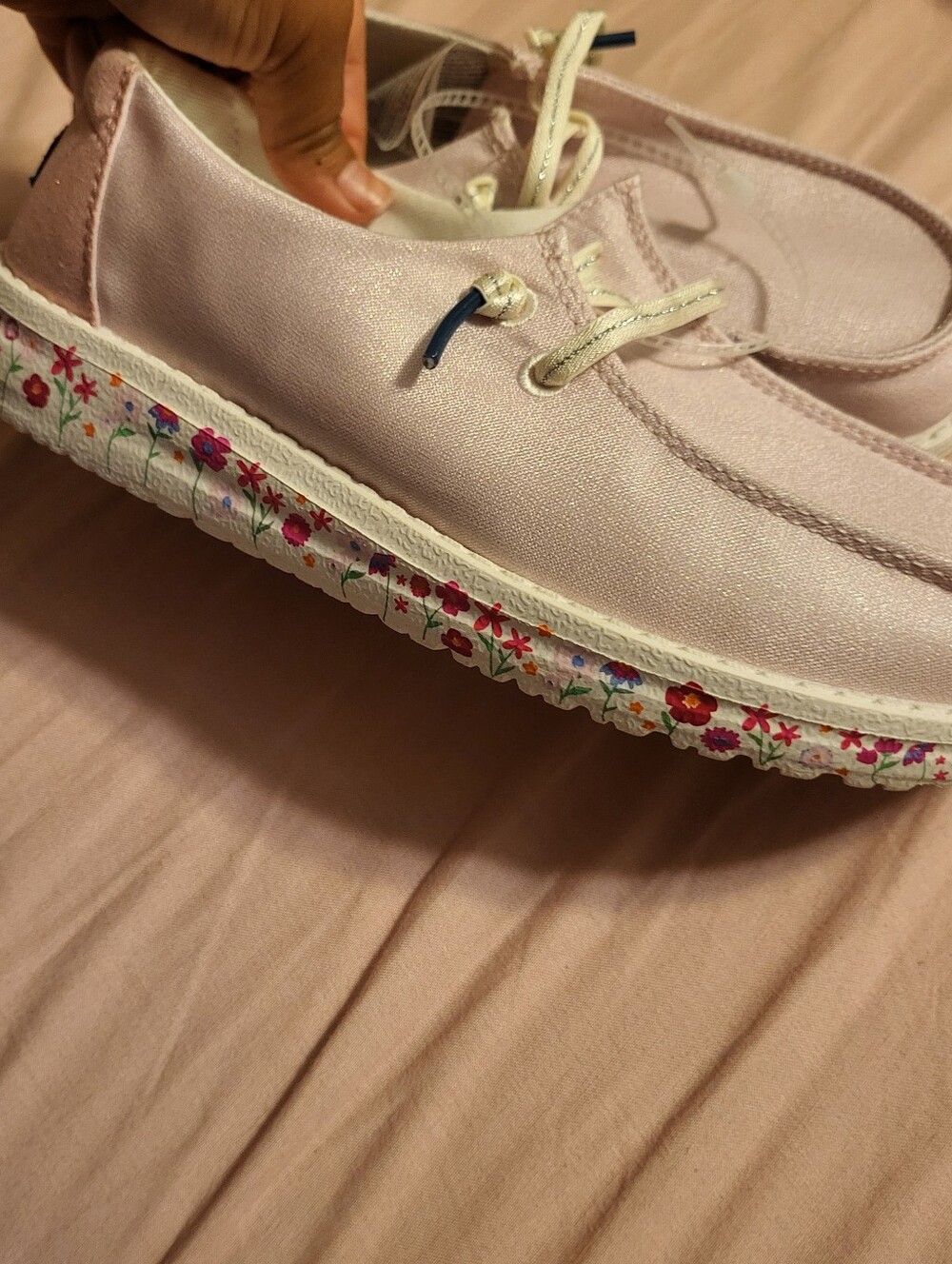 Hey Dude WENDY Y Shimmer Floral Printed Slip-On Shoes 2
